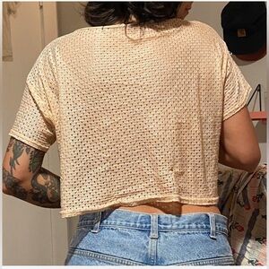 American Apparel Mesh Crop Top